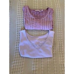 BUNDLE of  2  Tank Tops Sleeveless  Plus Size XL   light & perfect for Summer!